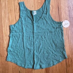 Pact Organic Cotton Tank Top in Teal Color - Medium